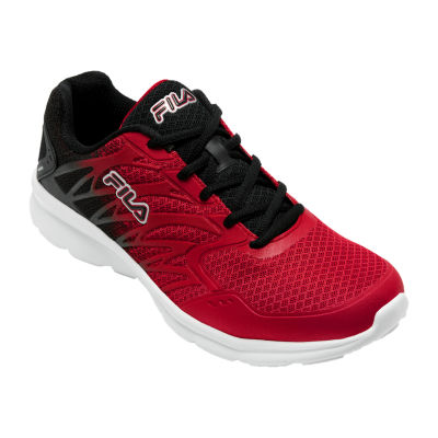 spin Ahead Towards Fila Memory Finition 7 Mens Running Shoes, Color: Red Black Silver -  JCPenney