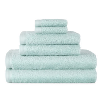 Home Expressions 6 pc. Solid Bath Towel Set JCPenney