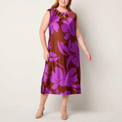 Liz Claiborne Sleeveless Floral Dress Size 10