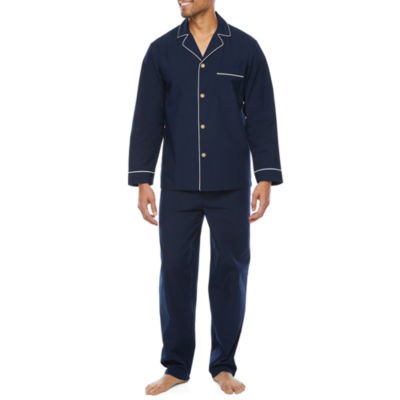 Stafford Mens Long Sleeve 2 pc. Pant Pajama Set JCPenney