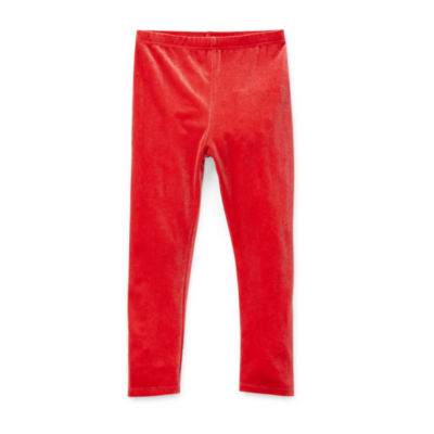 Okie Dokie Velour Toddler & Little Girls Full Length Leggings