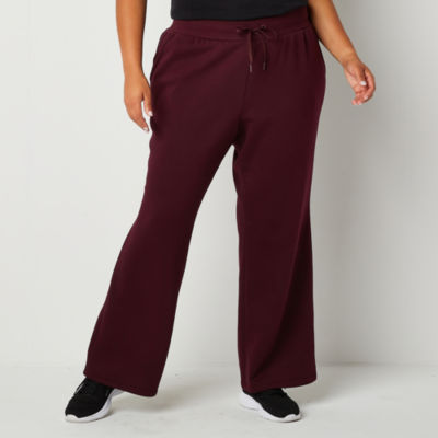 Burgundy hot sale sweatpants womens