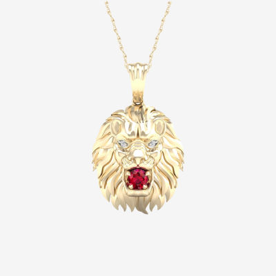 Gold on sale necklace lion