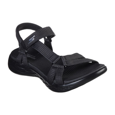 Perjudicial doloroso Llevar Skechers Womens On The Go 600 Brilliancy Strap Sandals, Color: Black -  JCPenney