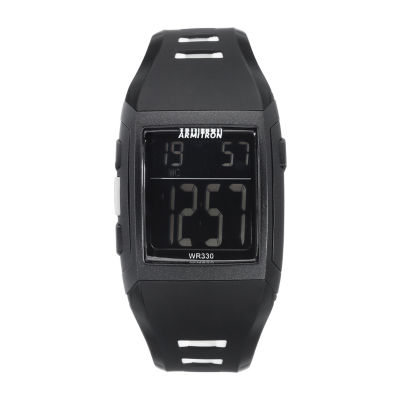 Armitron Pro Sport Mens Chronograph Black Strap Watch 40 8261blk