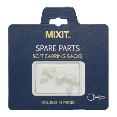 Mixit Spare Parts Soft 12-Pc. Earring Backs, Color: White - JCPenney