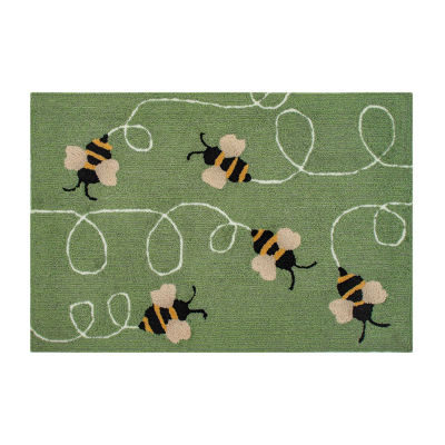 Liora Manne Frontporch Flora Bee Kitchen Mat