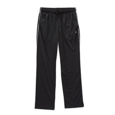 XERSION Youth Athletic Pants - Black With Dark Grey STRIPES - SIZE