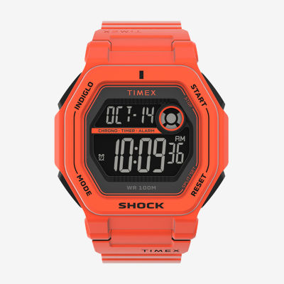 W219H-4AV, Black and Orange Digital Men's Watch