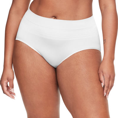 Warner Women's No Muffin Top Microfiber With Lace Hi-Cut Underwear