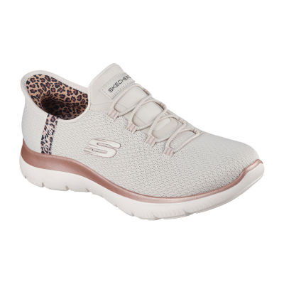 Skechers Hands Free Slip-Ins Summits Leopard Chic Womens Slip-On