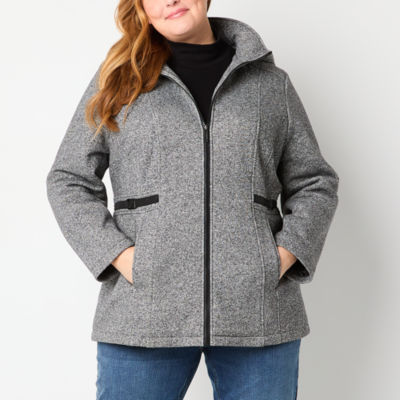 Liz Claiborne Womens Plus Fleece Midweight Jacket JCPenney
