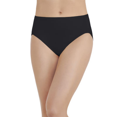 Vanity Fair Womens Beyond Comfort Seamless Waist Hi-Cut 13212 - MIDNIGHT  BLACK - 6