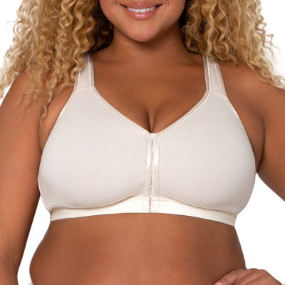Curvy Couture Cotton Luxe Front and Back Close Wireless Bra- 1416 - JCPenney