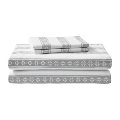 Eddie Bauer Snowflake Fair Isle Sheet Set