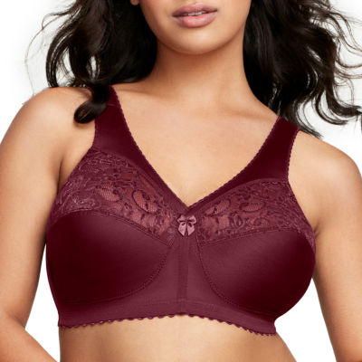Glamorise MagicLift Front-Closure Wire-free Support Bra - Blush - Curvy Bras