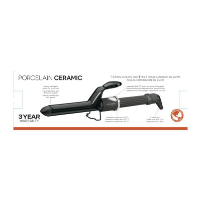 Porcelain ceramic outlet curling iron