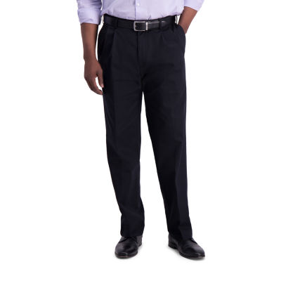Haggar® Iron Free Premium Khaki Mens Classic Fit Pleated Pant JCPenney