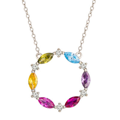 Rainbow Charm Necklace with Diamonds - Freedman Jewelers