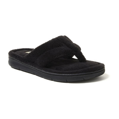 Dearfoams women's store terry thong slippers