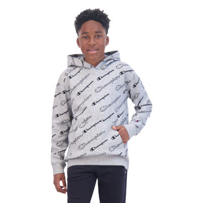 Champion Big Boys Fleece Hoodie Color Grey Heather JCPenney