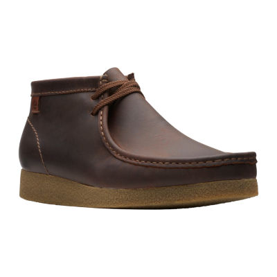 Clarks Mens Flat Heel Lace Boots - JCPenney