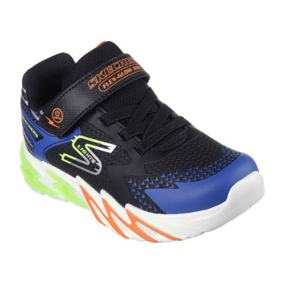 Skechers Flex Glow Bolt Little Boys Sneakers Color Blk Bl Lime Orange JCPenney