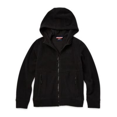 Xersion Boys Lightweight Hooded Jacket Medium 10/12 Black Grey