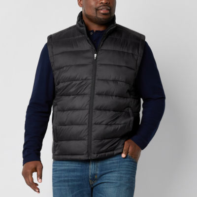 St. John's Bay Quilted Cargo Mens Puffer Vest | Yellow | Regular Small | Cold Weather Vests Puffer Vests | Fall Fashion