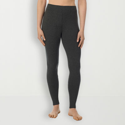 Cuddl Duds Stretch Rib Highwaist Tag Free Thermal Legging JCPenney