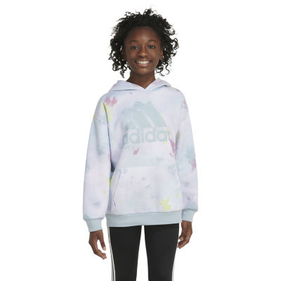 adidas Big Girls Plus Fleece Hoodie Color Wonder Blue JCPenney