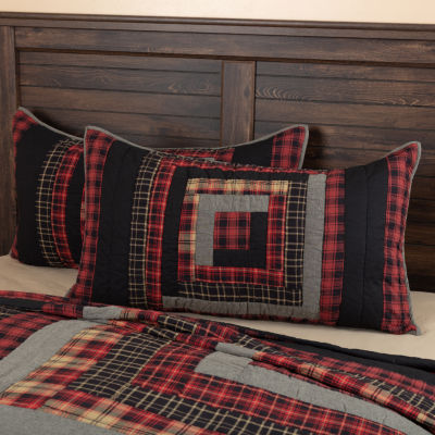 Plaid pillow clearance sham