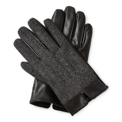 Stafford 1 Pair Cold Weather Gloves, Color: Grey - JCPenney
