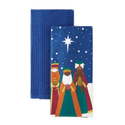 Martha Stewart Christmas Kitchen Towels 100% Cotton 20 X 30 Pack Of 3  Santa,  in 2023