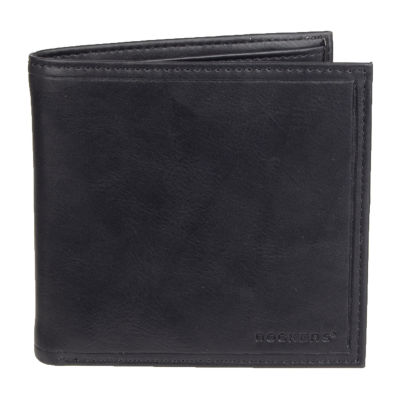 Black RFID Blocking Bifold Hipster Multi Credit Card ID Holder Leather Wallet 