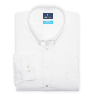 Stafford Big and Tall Coolmax All Season Oxford Mens Button Down