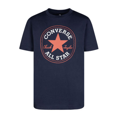 Converse Big Boys Crew Neck Short Sleeve Graphic T Shirt