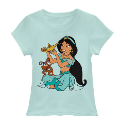 Disney Collection Little Big Girls Round Neck Aladdin Princess