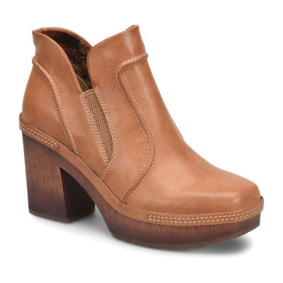 Tan booties hot sale block heel