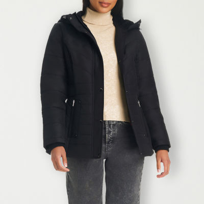 Liz Claiborne Womens Water Resistant Heavyweight Puffer Jacket