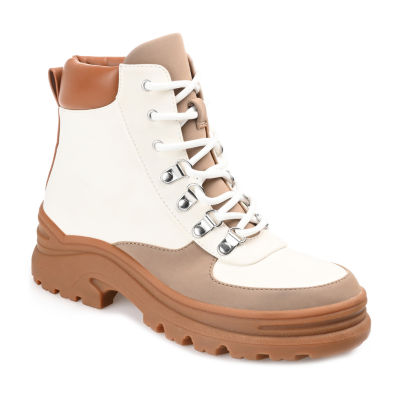 journee collection womens terrain block heel booties