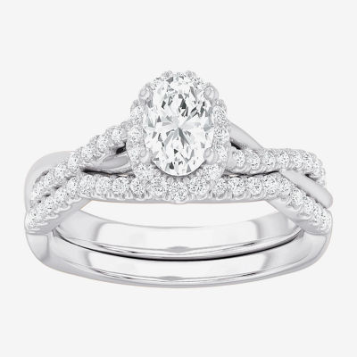 Petite Twist Diamond Engagement Ring in 14k White Gold (1/10 ct. tw.)