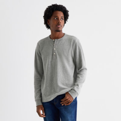 【新品】GOOD GRIEF HENLEY NECK THERMAL TOP A classic old school henley in a washed and soft fabric. - GASP