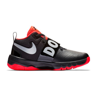 Nike Team Hustle 8 Jdi Boys Basketball Shoes, Color: Blk Refl Slv Crmsn JCPenney