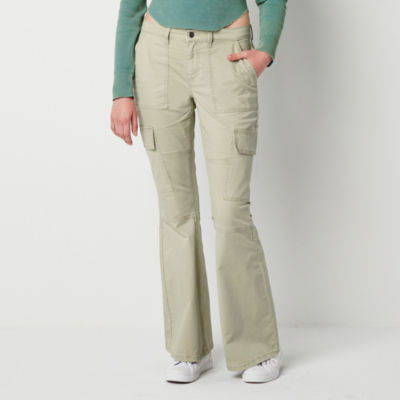 Arizona Womens High Rise Straight Cargo Pant-Juniors