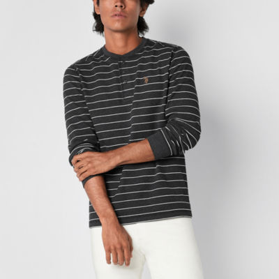 men's striped henley shirt