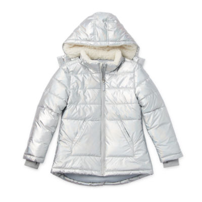 Toddler Girls Zip-Front Heavy Weight Puffer, Puffer Jacket