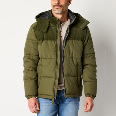 St. John's Bay Mens Lined Water Resistant Heavyweight Puffer Jacket