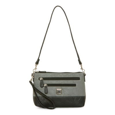 Stone Mountain Washed Leather Crossbody Bag, Color: Denim - JCPenney