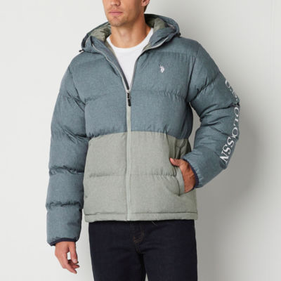 U.S. Polo Assn. Heather Mens Lined Heavyweight Puffer Jacket